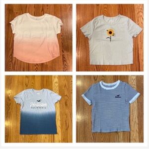 Bundle of 4 Hollister Short Sleeve Tees- Size Small